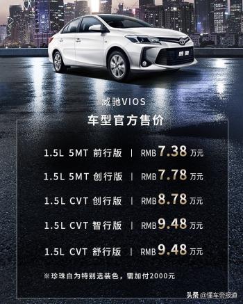 新车 | 一汽丰田2021款威驰家族上市 售7.189.48万元  -图1