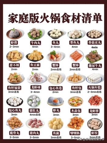 超全家庭版火锅食材清单，附万能蘸料+涮菜！  -图1