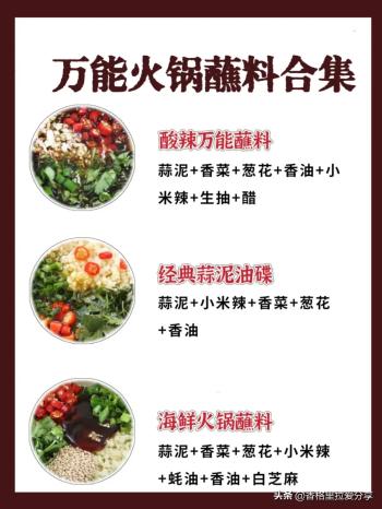 超全家庭版火锅食材清单，附万能蘸料+涮菜！  -图5